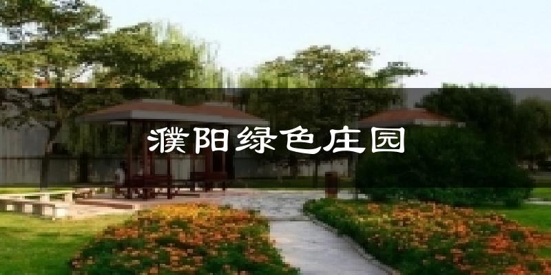 濮阳绿色庄园气温